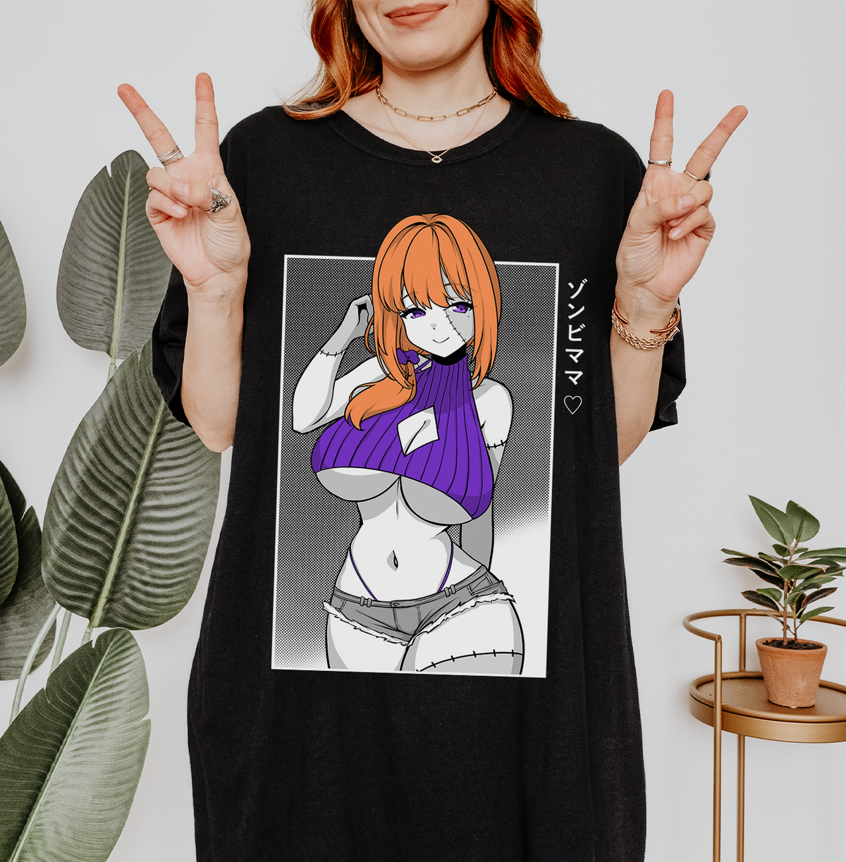 Zombie Mom T-shirt Zombie MILF T-Shirt Halloween Tee Gift for Game Fan Anime Waifu Shirt Cool Anime-Inspired Tee Waifu T-Shirt Orihime Studio Merch