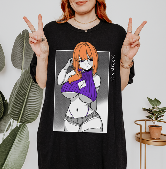 Zombie Mom T-shirt Zombie MILF T-Shirt Halloween Tee Gift for Game Fan Anime Waifu Shirt Cool Anime-Inspired Tee Waifu T-Shirt Orihime Studio Merch