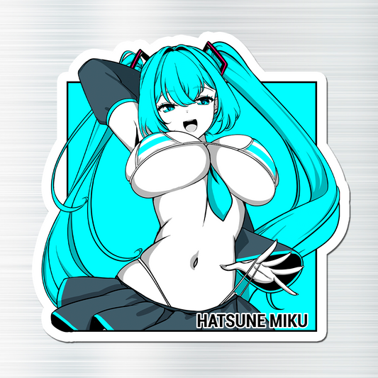 Hatsune Miku Fridge Magnet, Die Cut Hatsune Miku Magnets 3″ × 3″, Games Merch, Hatsune Miku Merch, Hatsune Miku Magnet, Miku Fan