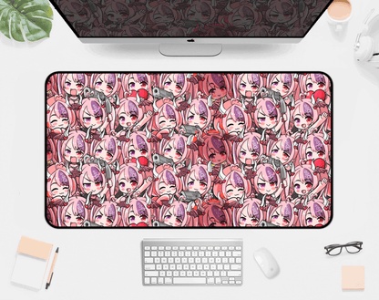 VShojo Ironmouse Deskmat, Vtuber Mousepad XL XXL Gaming Desk Mat, Gift for Vtuber Fan, Waifu Mousepad, Waifu Deskmat, Ironmouse Merch