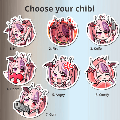 Vshojo Ironmouse Fridge Magnet, Die Cut Vtuber Magnets 3″ × 3″, Vtuber Merch, Ironmouse Merch, Vshojo Merch, Ironmouse Magnet, Ironmouse Fan