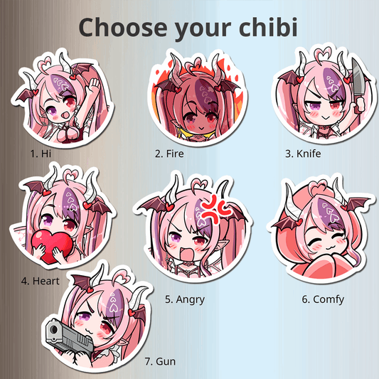 Vshojo Ironmouse Fridge Magnet, Die Cut Vtuber Magnets 3″ × 3″, Vtuber Merch, Ironmouse Merch, Vshojo Merch, Ironmouse Magnet, Ironmouse Fan