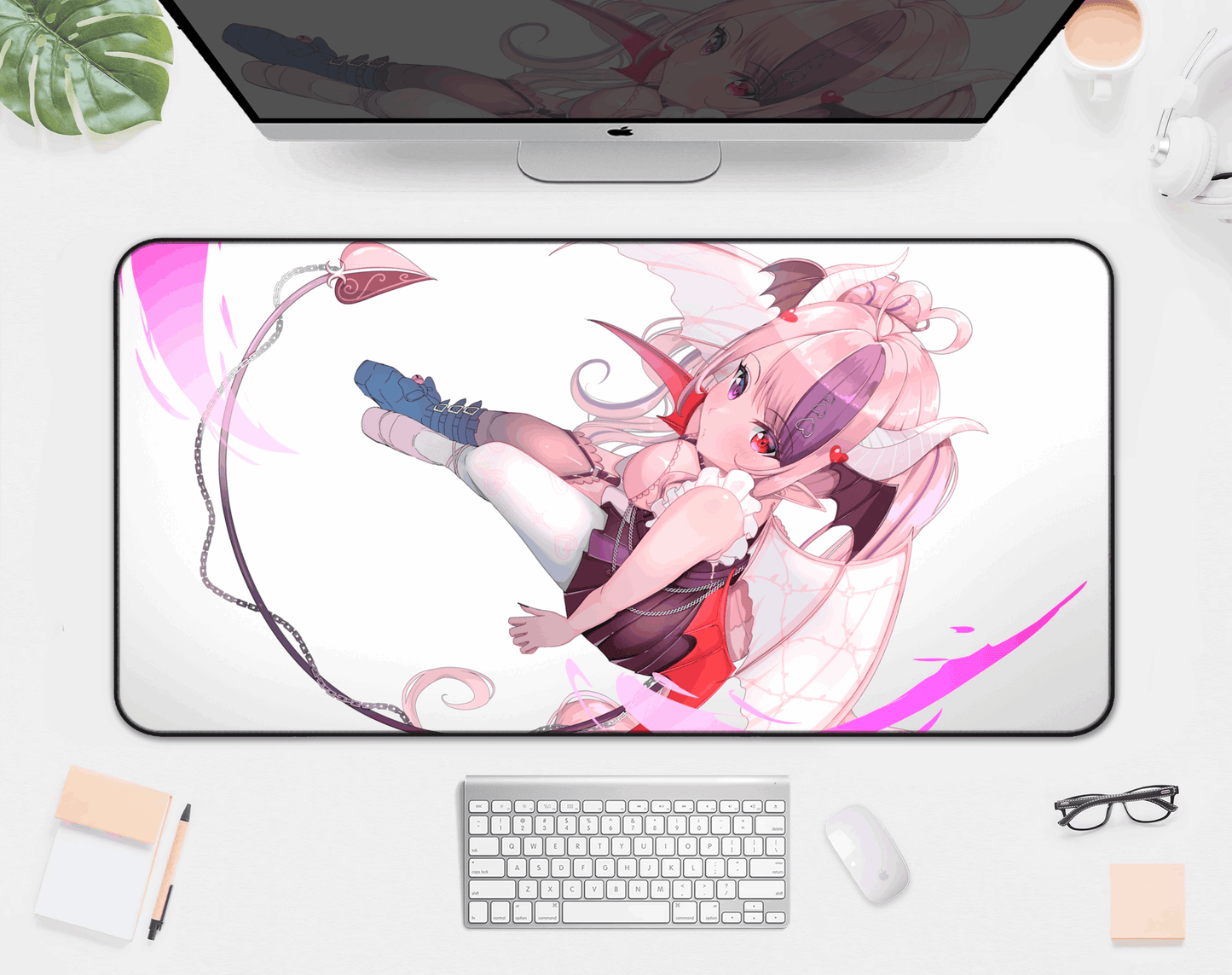 VShojo Ironmouse Deskmat, Vtuber Mousepad XL XXL Gaming Desk Mat, Gift for Vtuber Fan, Waifu Mousepad, Waifu Deskmat, Ironmouse Merch