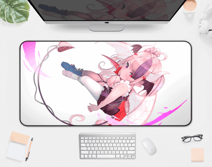 VShojo Ironmouse Deskmat, Vtuber Mousepad XL XXL Gaming Desk Mat, Gift for Vtuber Fan, Waifu Mousepad, Waifu Deskmat, Ironmouse Merch