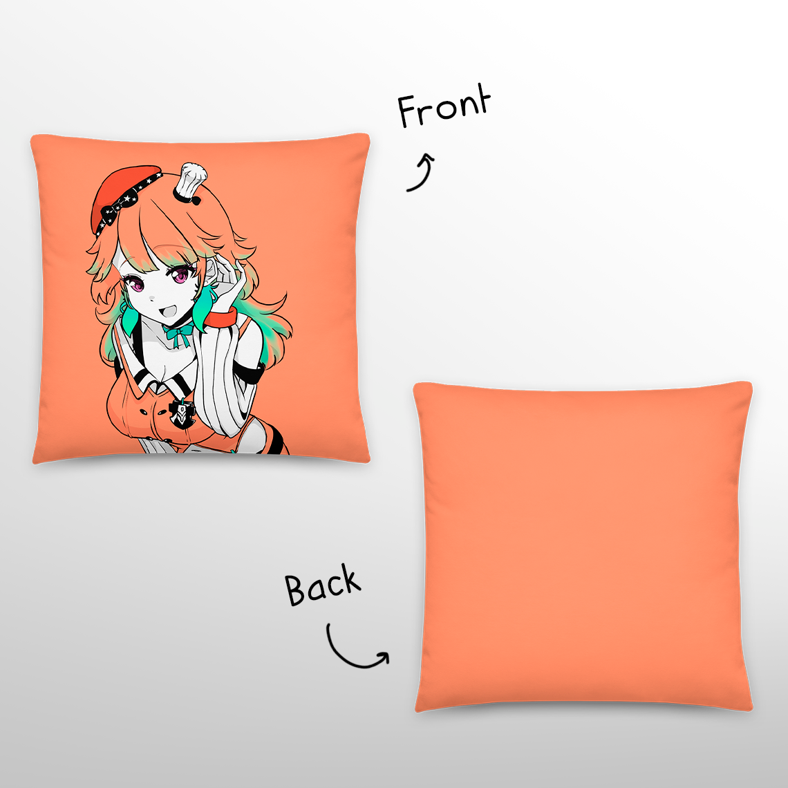 Takanashi Kiara Throw Pillow, Vtuber Throw Pillows, Gift for Vtuber Fan, Takanashi Kiara Throw Pillow, Decorative Pillow, Hololive Merch