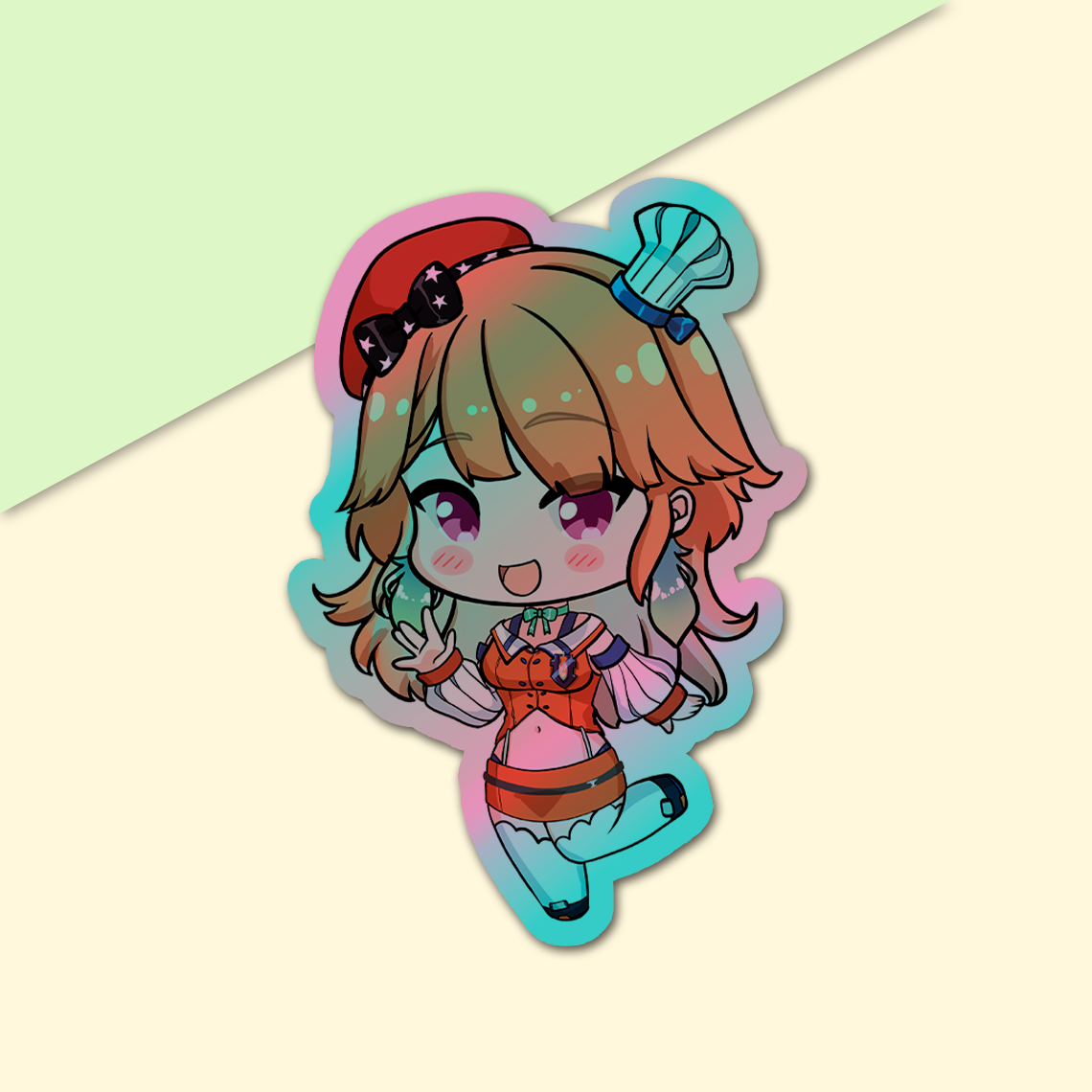 Takanashi Kiara Sticker, Takanashi Kiara Stickers, Kiss Cut Stickers 3"x3", Takanashi Kiara Stickers, Stationery Stickers, Hololive Merch, Takanashi Kiara merch