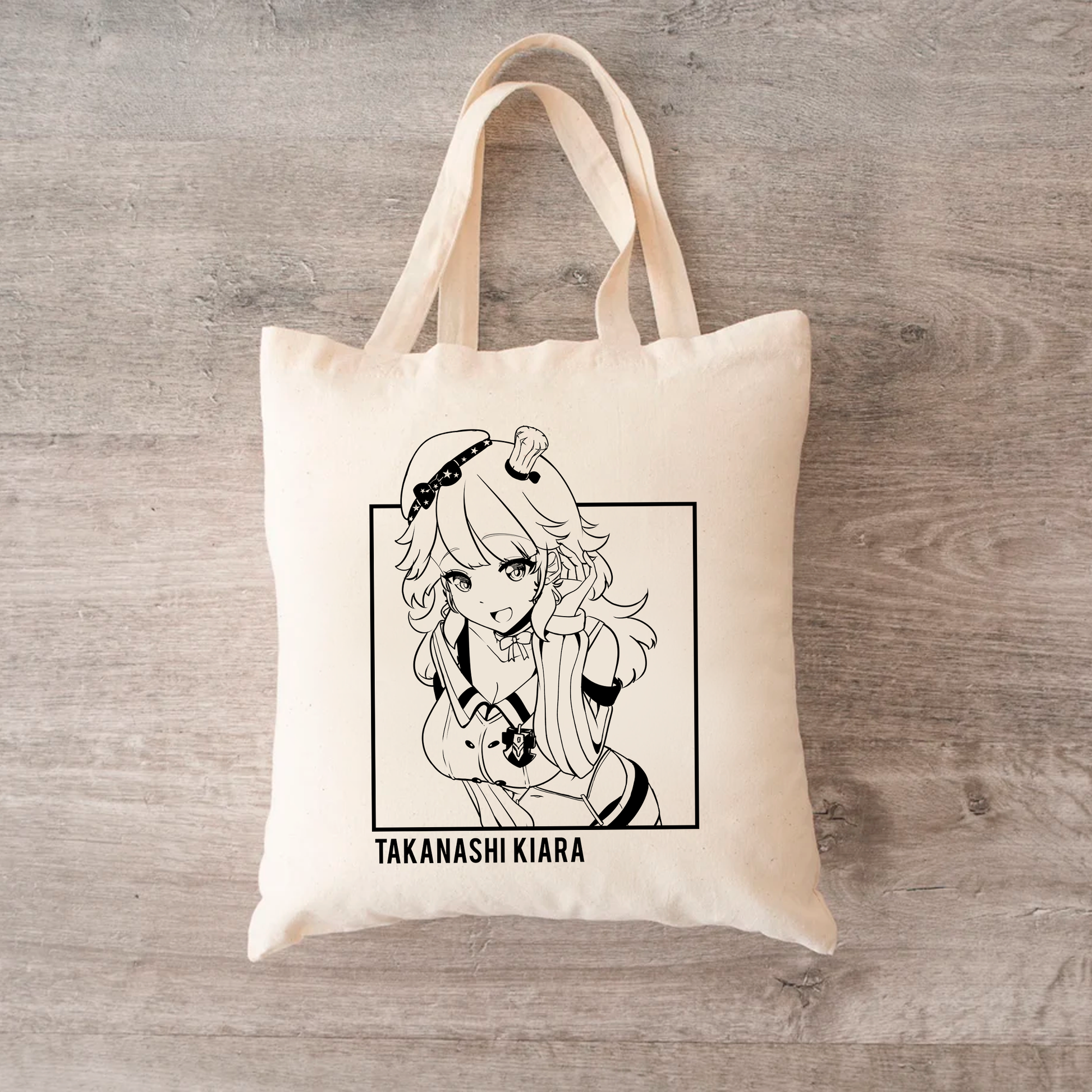 Takanashi Kiara Tote Bag Vtuber Tote Bag Takanashi Kiara Fan Merch Cotton Canvas Tote Bag Eco Tote Bag Sustainable Bag Kawaii Tote Bag hololive merch
