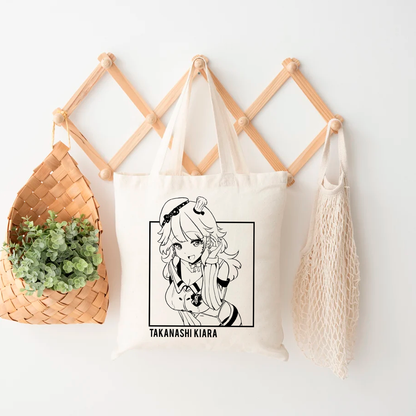 Takanashi Kiara Tote Bag Vtuber Tote Bag Takanashi Kiara Fan Merch Cotton Canvas Tote Bag Eco Tote Bag Sustainable Bag Kawaii Tote Bag hololive merch