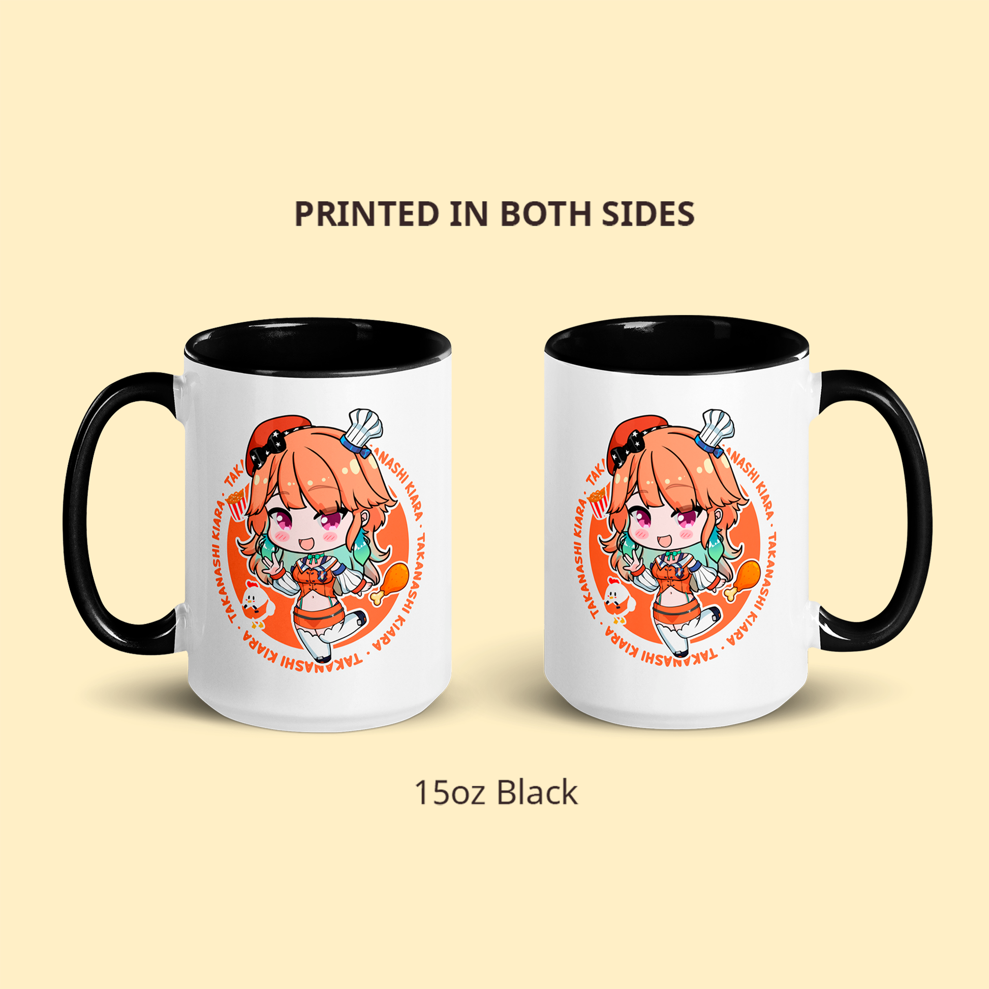 Takanashi Kiara Maid Mug, Vtuber Mug, Takanashi Kiara Maid Coffee Cup, Takanashi Kiara Merch, Customized Coffee Mug, Vtuber Merch, Hololive Fan Merch, Gift For Friend