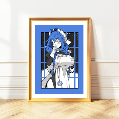 Ouro Kronii Art Print, Ouro Kronii Poster, Ouro Kronii Merch, Gift For Vtuber Fan, Vtuber Merch, Vtuber Poster, Ouro Kronii Fan, Hololive Poster