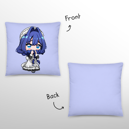 Ouro Kronii Maid Throw Pillow, Vtuber Throw Pillows, Gift for Vtuber Fan, Ouro Kronii Maid Throw Pillow, Decorative Pillow, Hololive Merch