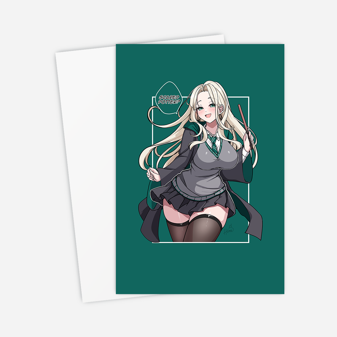 Malfoid Postcard, Harry Potter Mini Print, Draco Malfoy Merch, Harry Potter Merch, Malfoid Print, Waifu Malfoid Poster