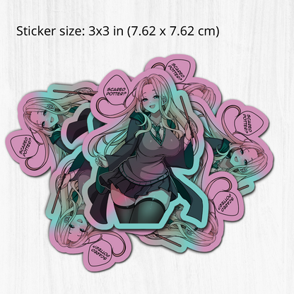 Malfoid Sticker, Harry Potter Stickers, Kiss Cut Stickers 3"x3", Draco Malfoy Stickers, Stationery Stickers, Harry Potter Merch