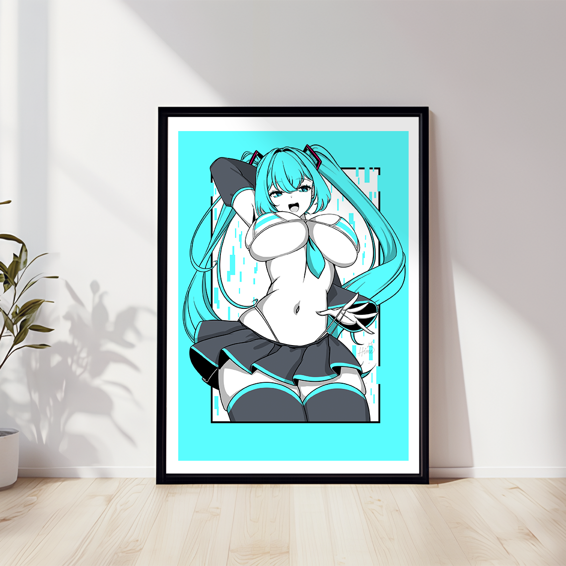 Hatsune Miku Poster, Hatsune Miku Merch, Gift For Gamer Fan, Miku Merch, Hatsune Miku Fan, Waifu Poster