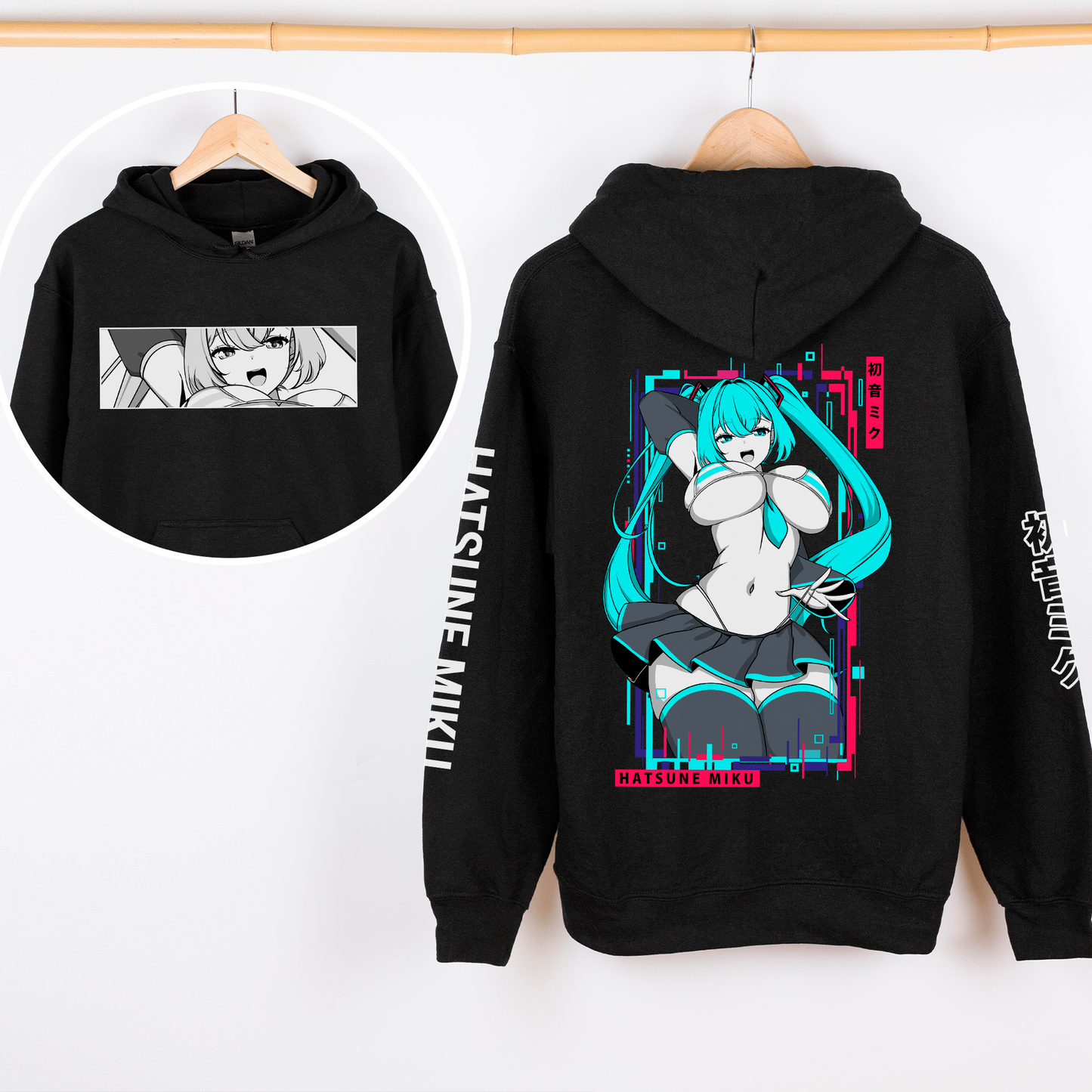 Hatsune Miku Hoodie Gamer Hoodie Gift for Miku Fan Games Waifu Shirt Cool Hatsune Miku Sweatshirt Hatsune Miku Merch