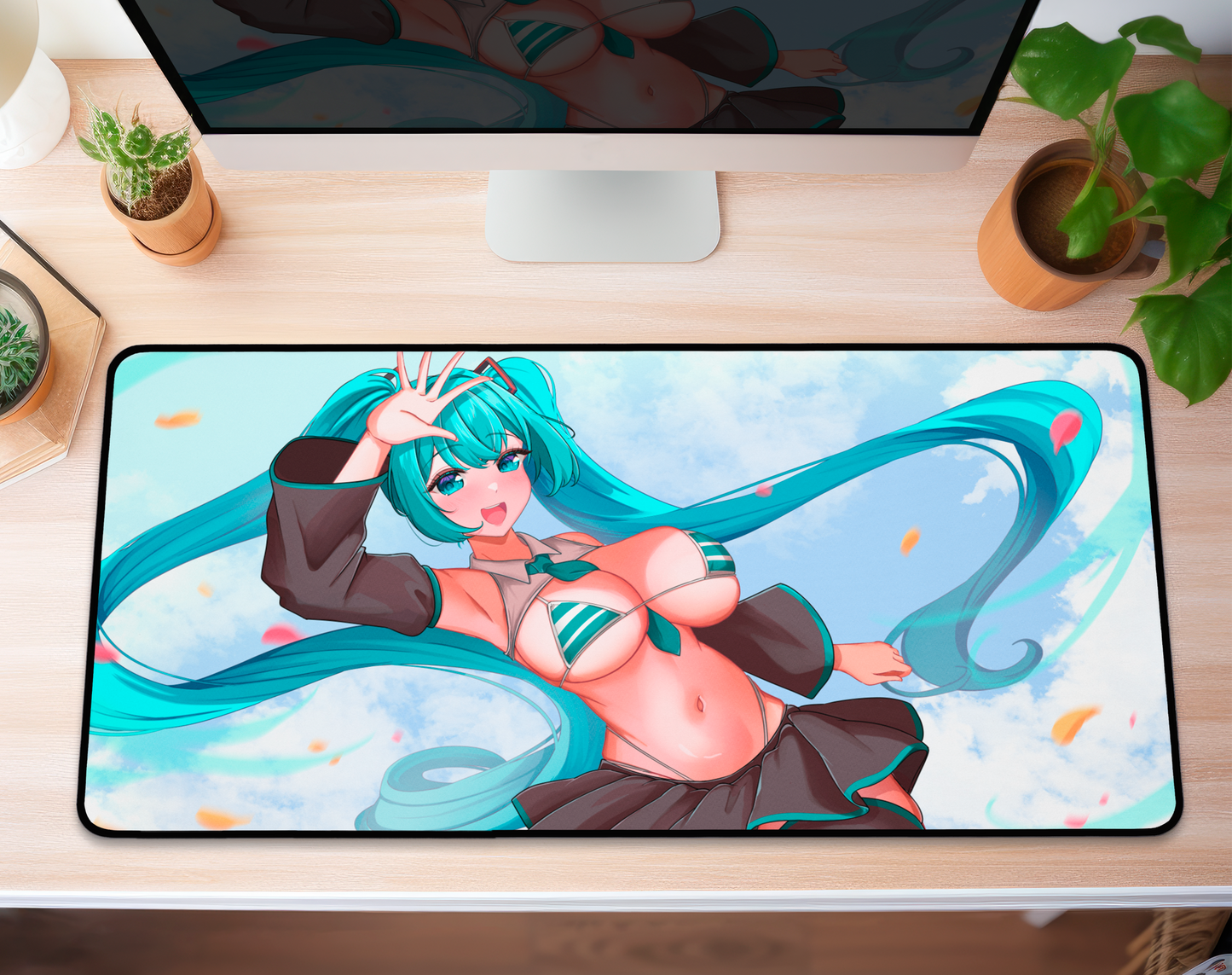 Hatsune Miku Deskmat Anime Mousepad XL XXL Gaming Desk Mat Gift for Gamers Waifu Large Playmat Hatsune Miku Merch Hatsune Miku Mousepad