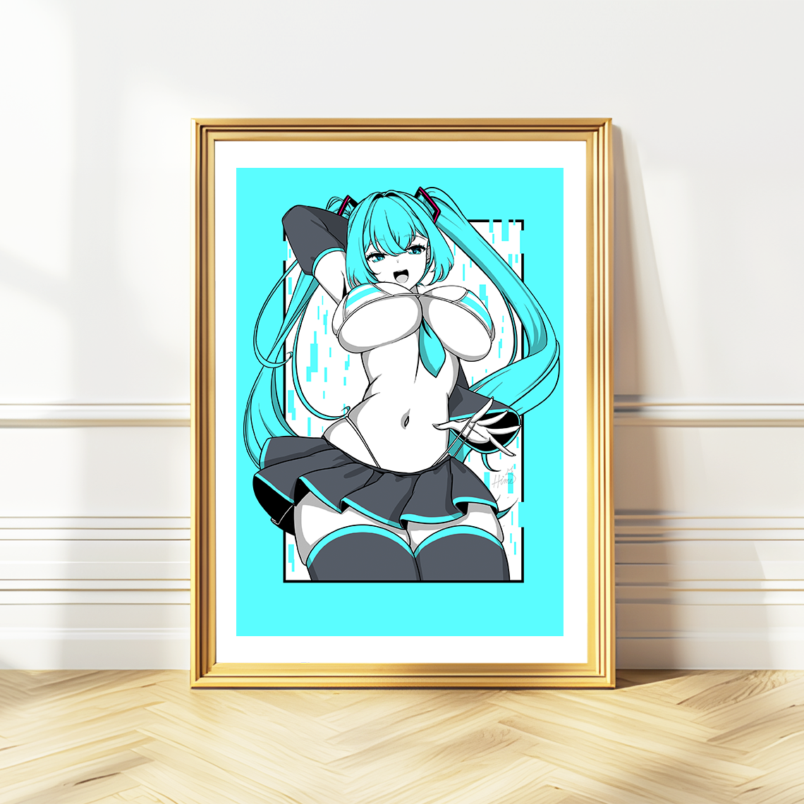 Hatsune Miku Poster, Hatsune Miku Merch, Gift For Gamer Fan, Miku Merch, Hatsune Miku Fan, Waifu Poster