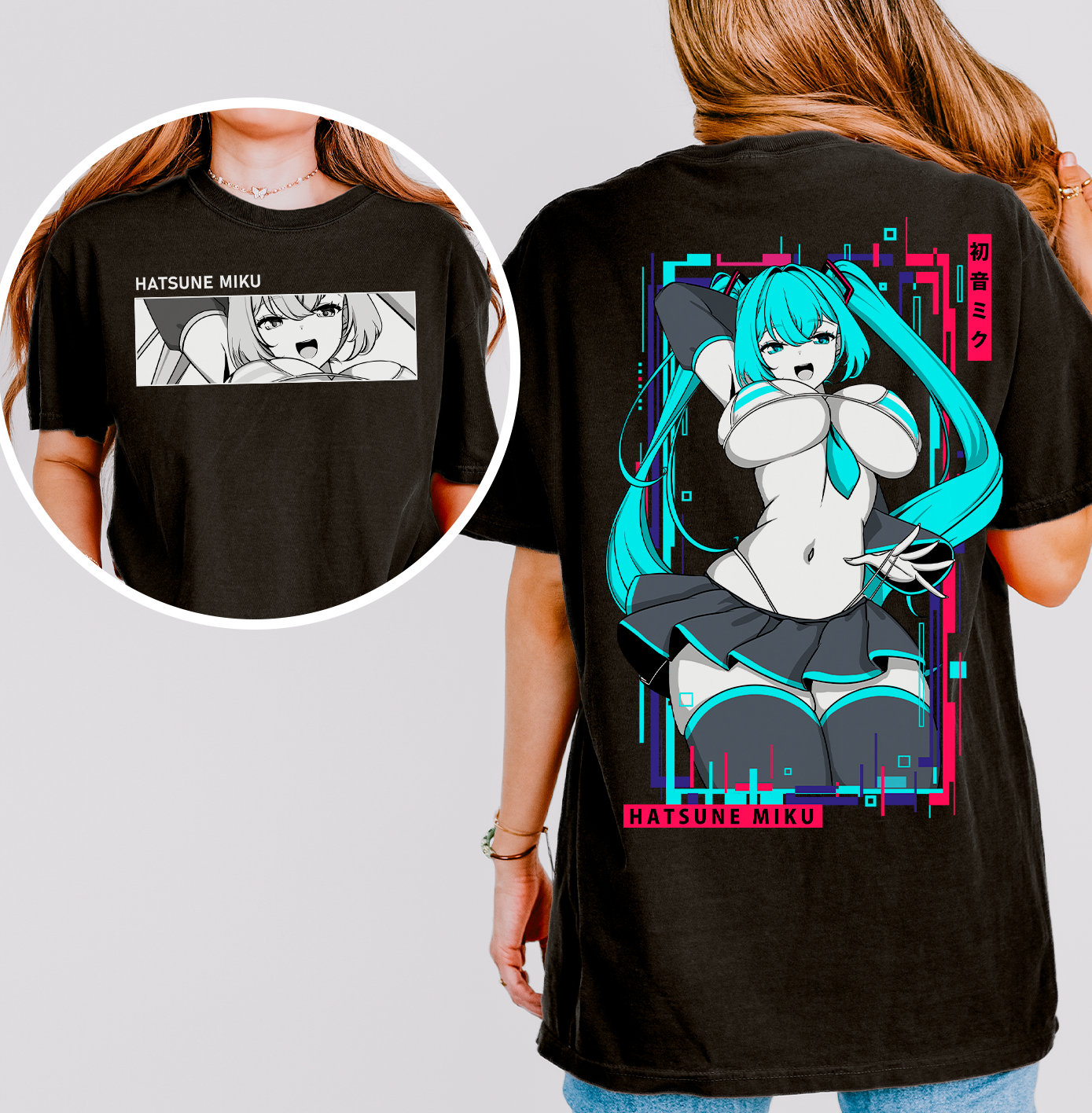 Hatsune Miku T-Shirt Shirt Hatsune Miku Tee Gift for Game Fan Anime Waifu Shirt Cool Miku Tee Waifu T-Shirt Hatsune Miku Merch