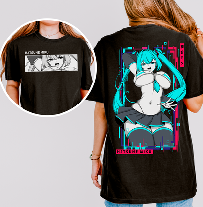 Hatsune Miku T-Shirt Shirt Hatsune Miku Tee Gift for Game Fan Anime Waifu Shirt Cool Miku Tee Waifu T-Shirt Hatsune Miku Merch