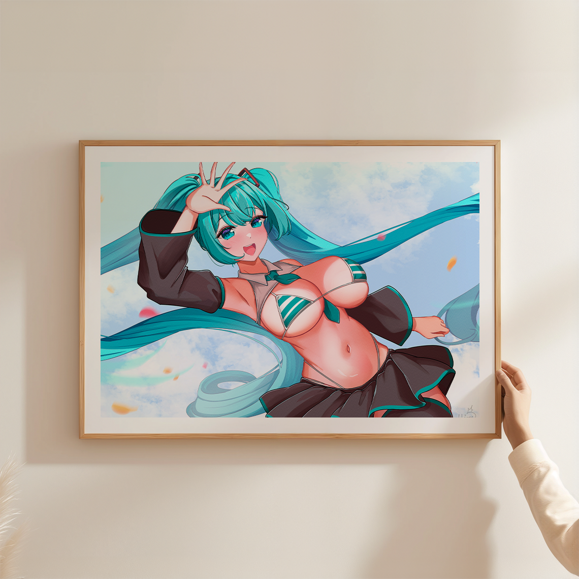 Hatsune Miku Poster, Hatsune Miku Merch, Gift For Gamer Fan, Miku Merch, Hatsune Miku Fan, Waifu Poster