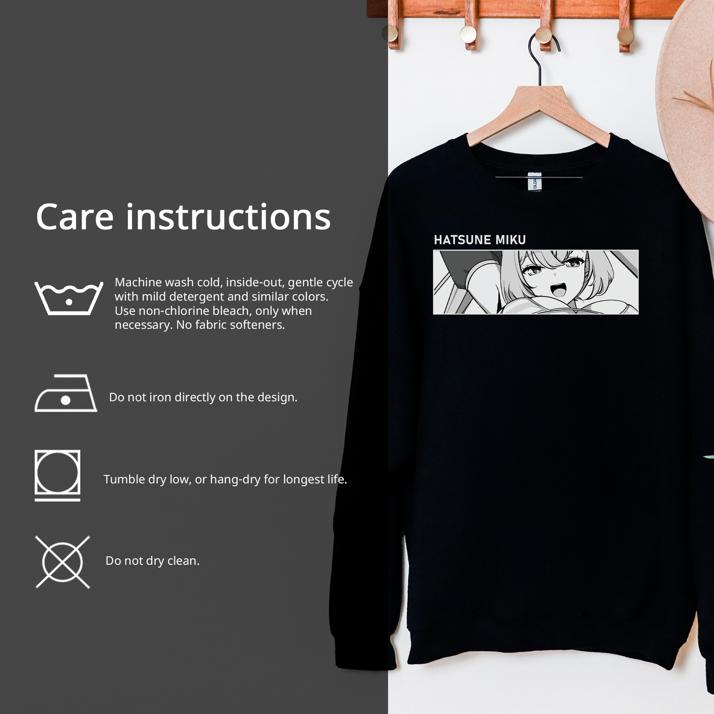 Hatsune Miku Sweatshirt Shirt Hatsune Miku Tee Gift for Game Fan Anime Waifu Shirt Cool Miku Tee Waifu T-Shirt Hatsune Miku Merch