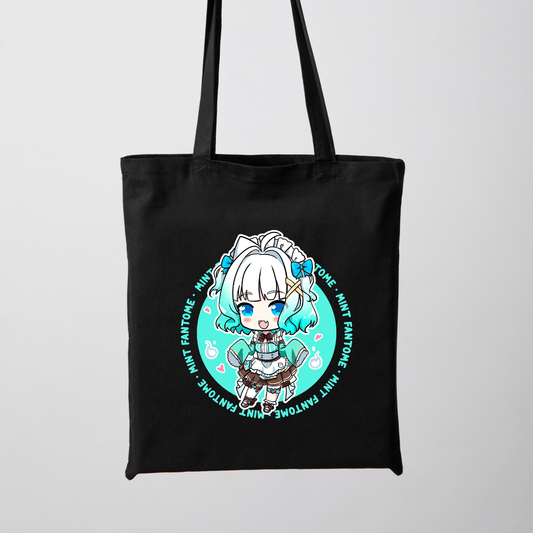 Mint Fantome Tote Bag Vtuber Tote Bag Mint Fantome Fan Merch Cotton Canvas Tote Bag Eco Tote Bag Sustainable Bag Kawaii Tote Bag Maid Mint merch