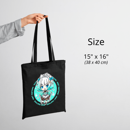 Mint Fantome Tote Bag Vtuber Tote Bag Mint Fantome Fan Merch Cotton Canvas Tote Bag Eco Tote Bag Sustainable Bag Kawaii Tote Bag Maid Mint merch