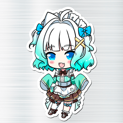 Mint Fantome Fridge Magnet, Die Cut Mint Fantome Magnets 3″ × 3″, Games Merch, Maid Mint Merch, Mint Fantome Magnet, Mint Fantome Fan