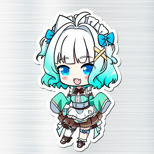 Mint Fantome Fridge Magnet, Die Cut Mint Fantome Magnets 3″ × 3″, Games Merch, Maid Mint Merch, Mint Fantome Magnet, Mint Fantome Fan