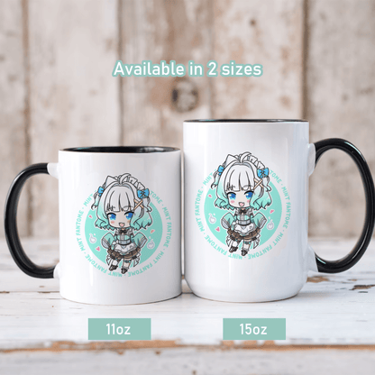 Mint Fantome Mug, Vtuber Mug, Mint Fantome Coffee Cup, Mint Fantome Merch, Customized Coffee Mug, Vtuber Merch, Maid Mint Fan Merch, Gift For Friend