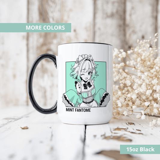 Mint Fantome Mug, Vtuber Mug, Mint Fantome Coffee Cup, Mint Fantome Merch, Customized Coffee Mug, Vtuber Merch, Maid Mint Fan Merch, Gift For Friend