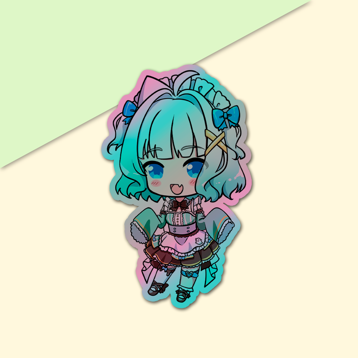 Mint Fantome Sticker, Mint Fantome Stickers, Kiss Cut Stickers 3"x3", Mint Fantome Stickers, Stationery Stickers, Maid Mint Merch, Maid Mint merch