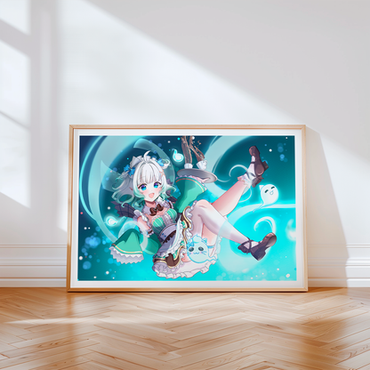 Mint Fantome Art Print, Mint Fantome Poster, Mint Fantome Merch, Gift For Vtuber Fan, Vtuber Merch, Vtuber Poster, Mint Fantome Fan, Vtuber Poster