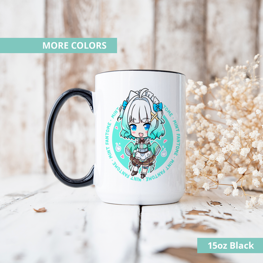 Mint Fantome Mug, Vtuber Mug, Mint Fantome Coffee Cup, Mint Fantome Merch, Customized Coffee Mug, Vtuber Merch, Maid Mint Fan Merch, Gift For Friend