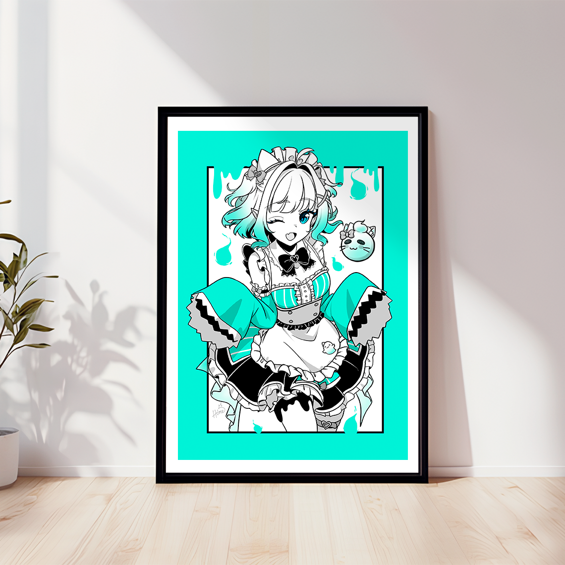 Mint Fantome Art Print, Mint Fantome Poster, Mint Fantome Merch, Gift For Vtuber Fan, Vtuber Merch, Vtuber Poster, Mint Fantome Fan, Vtuber Poster