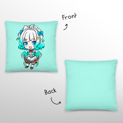 Mint Fantome 쓰로우 파일로우, V튜버용 쓰로우 파일로우, V튜버 팬을 위한 선물, Mint Fantome 쓰로우 파일로우, 장식용 베개, 메이드 민트 굿즈