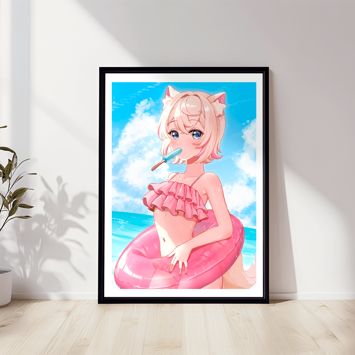 Mococo Abyssgard Wall Art Mococo Abyssgard Hololive Advent Merch Vtubers Gift Hololive Wall Decor FUWAMOCO Merch Anime Wall Art Canvas