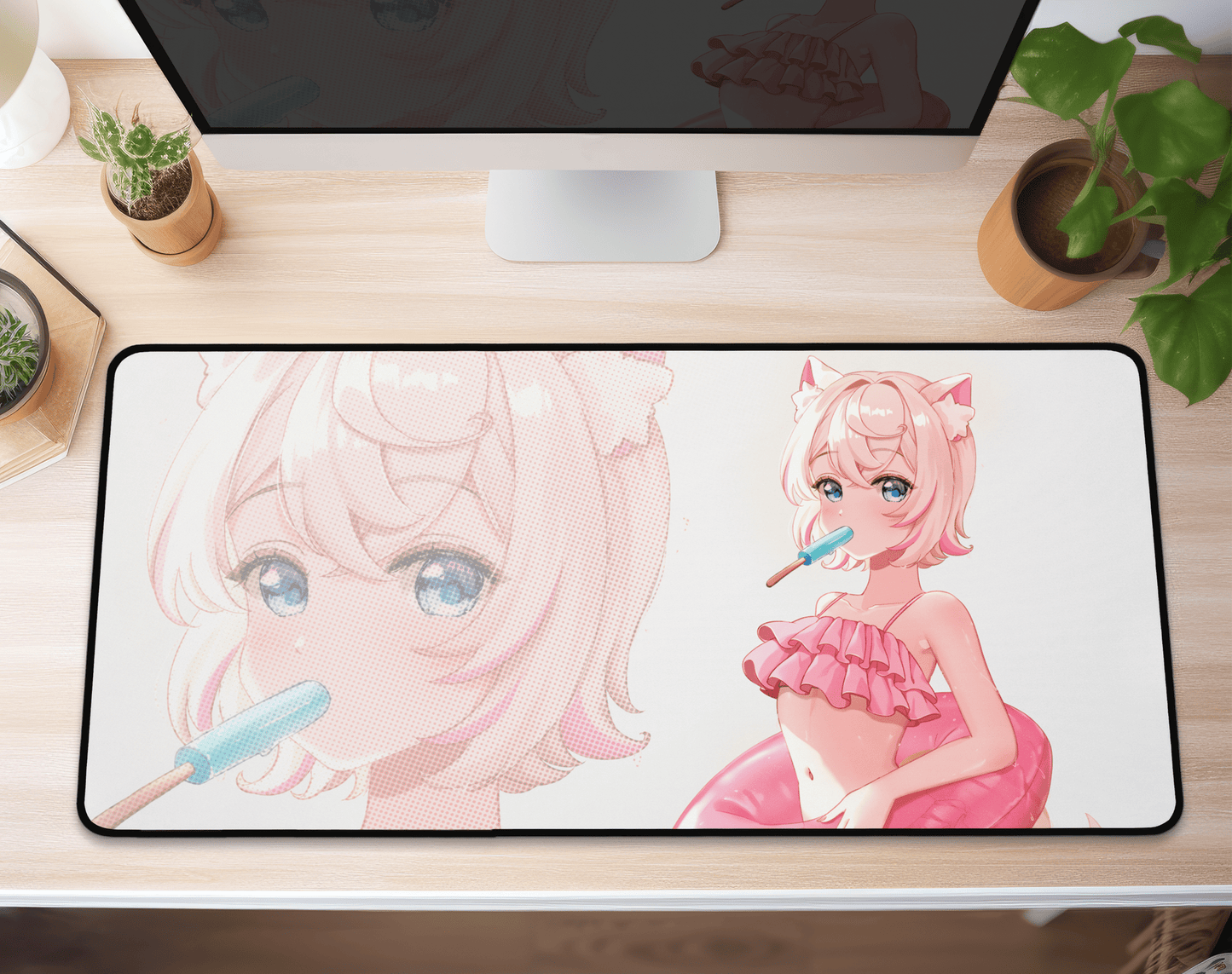 Mococo Abyssgard Deskmat Vtubers Mousepad XL XXL Gaming Desk Mat Gift for Gamers Waifu Large Playmat Hololive Merch Mococo Abyssgard
Mousepad FUWAMOCO