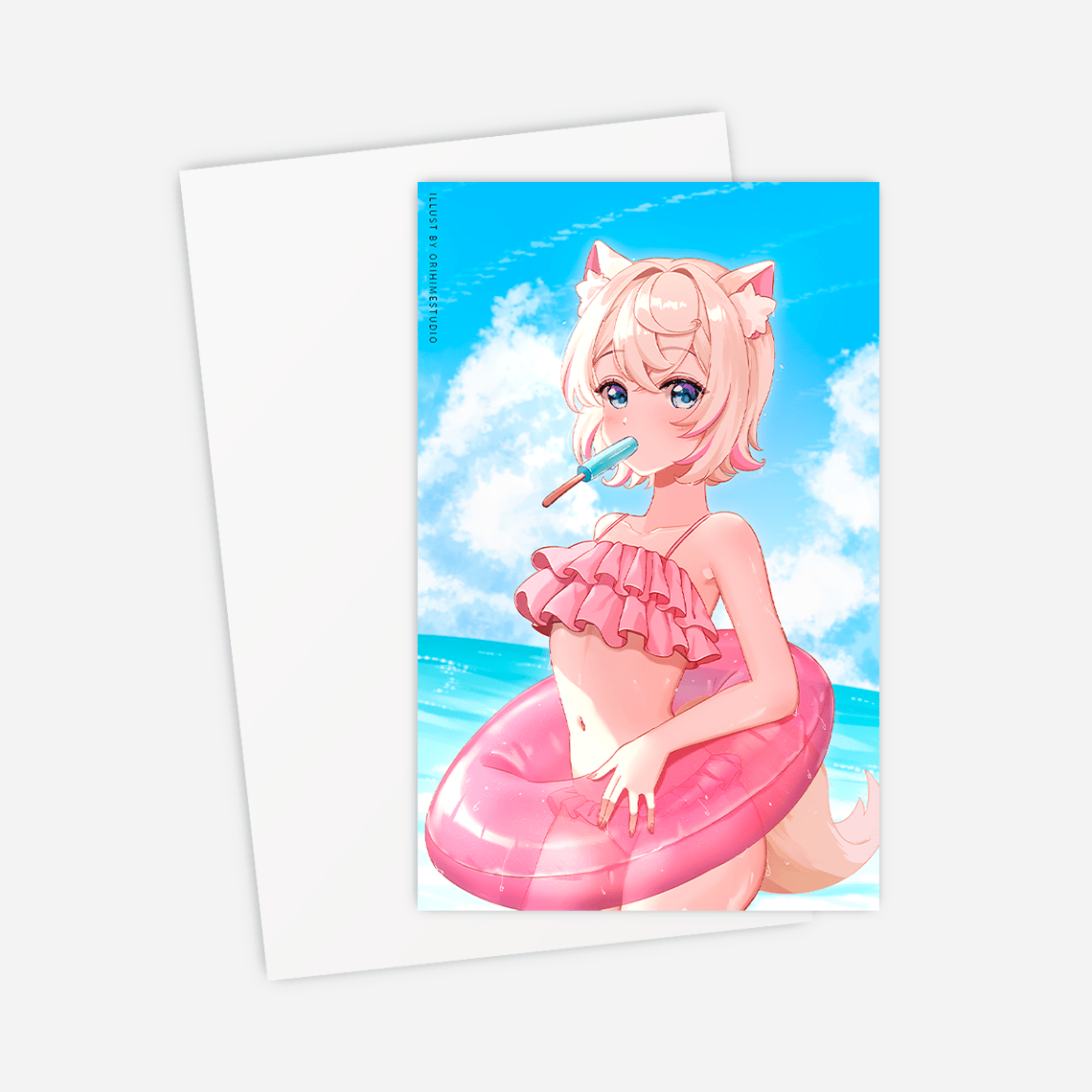 Mococo Abyssgard Postcard Mini Print Hololive Merch Vtubers Merch Hololive Mini Print Mococo Abyssgard Merch