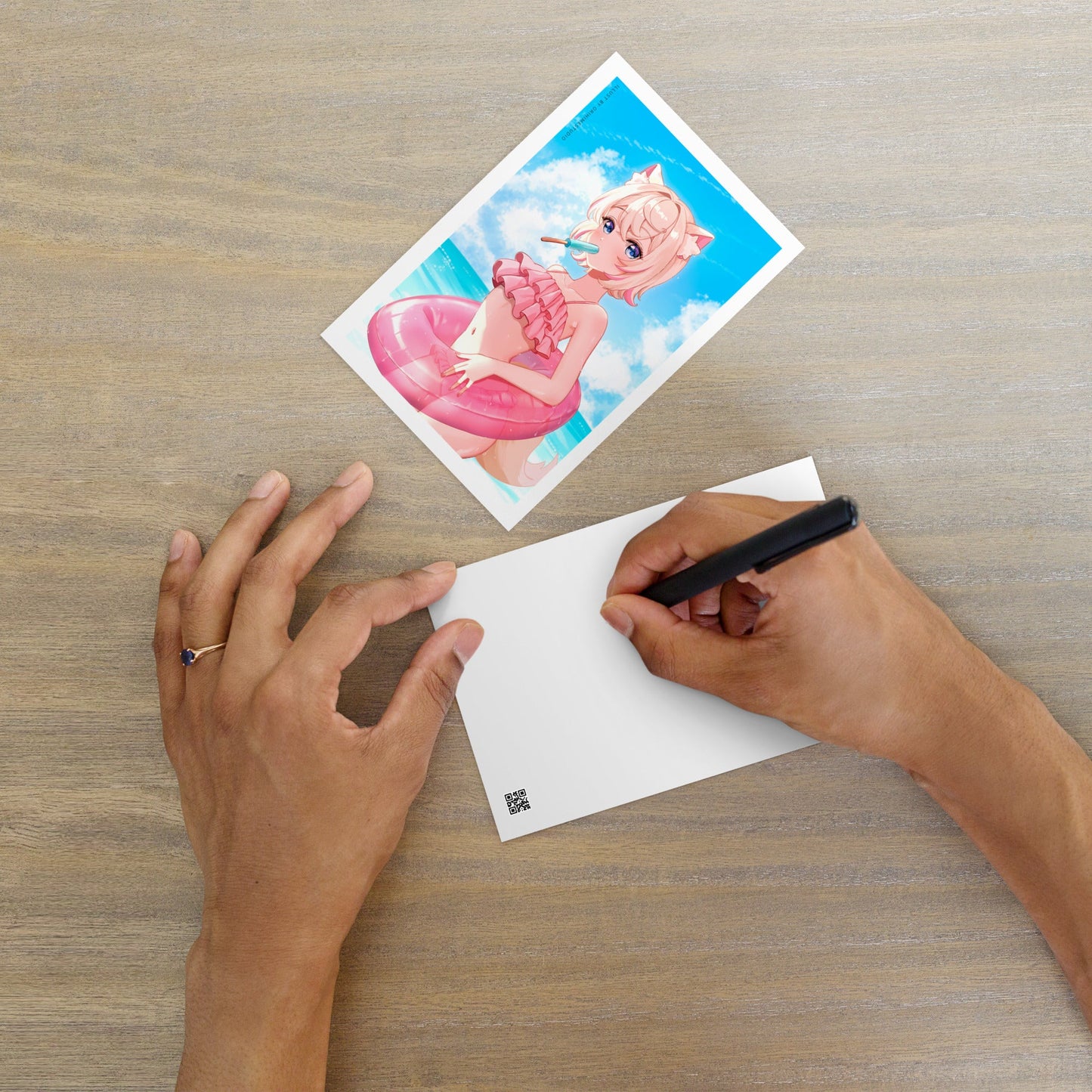 Mococo Abyssgard Postcard Mini Print Hololive Merch Vtubers Merch Hololive Mini Print Mococo Abyssgard Merch