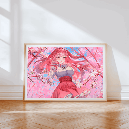 Mori Calliope Wall Art Mori Calliope Hololive MythMerch Vtubers Gift Hololive Wall Decor Mori Calliope Merch Anime Wall Art Canvas