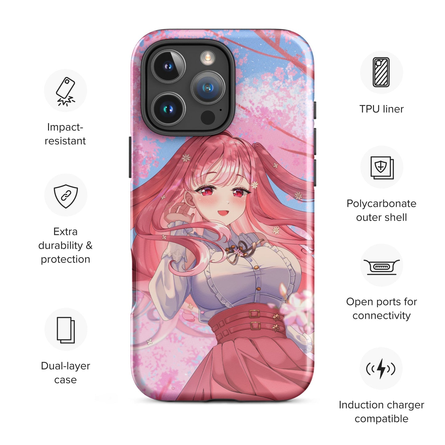 Mori Kawaiiope Phone Case Vtuber Phone Case Hololive Merch Iphone Case Samsung Case Gift For Vtuber Fan Mori Kawaiiope Fan Kawaii Phone Case