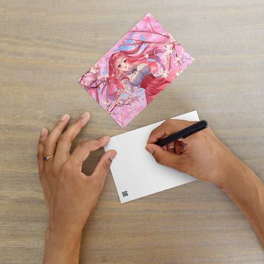 Hololive Mori Calliope Postcard, Mori Kawaiiope Mini Print, Hololive Merch,Mori Calliope Merch, Vtubers Merch, Mori Kawaiiope Print, Mori Kawaiiope Poster, Vtuber Poster