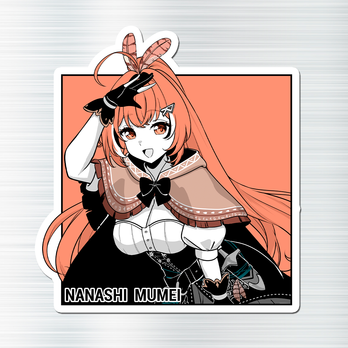 Nanashi Mumei Fridge Magnet, Die Cut Nanashi Mumei Magnets 3″ × 3″, Hololive Merch, Nanashi Mumei Merch, Nanashi Mumei Maganet, Nanashi Mumei Fan