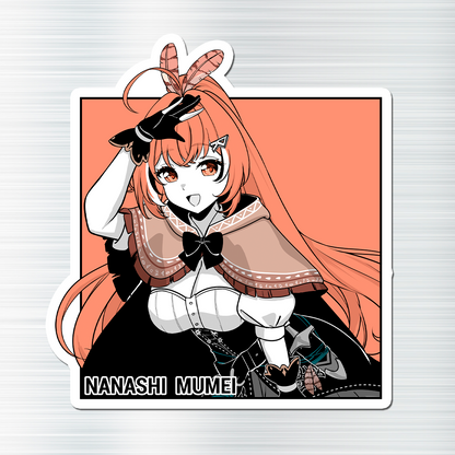 Nanashi Mumei Fridge Magnet, Die Cut Nanashi Mumei Magnets 3″ × 3″, Hololive Merch, Nanashi Mumei Merch, Nanashi Mumei Maganet, Nanashi Mumei Fan