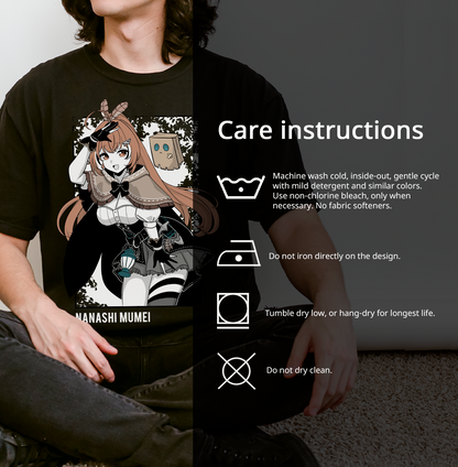 Nanashi Mumei T-Shirt, Vtuber Shirt, Nanashi Mumei merch, Hololive merch, Unisex Vtuber T-Shirt, Mumei Merch