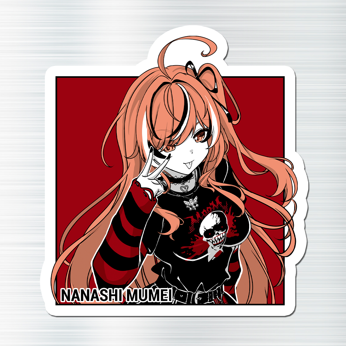 Nanashi Mumei Fridge Magnet, Die Cut Nanashi Mumei Magnets 3″ × 3″, Hololive Merch, Nanashi Mumei Merch, Nanashi Mumei Maganet, Nanashi Mumei Fan