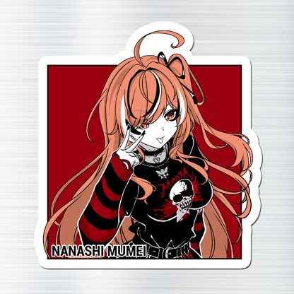 Nanashi Mumei Fridge Magnet, Die Cut Nanashi Mumei Magnets 3″ × 3″, Hololive Merch, Nanashi Mumei Merch, Nanashi Mumei Maganet, Nanashi Mumei Fan
