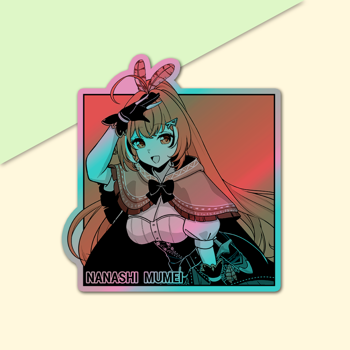 Nanashi Mumei Sticker, Nanashi Mumei Stickers, Kiss Cut Stickers 3"x3", Nanashi Mumei Stickers, Stationery Stickers, Hololive Merch, Nanashi Mumei merch