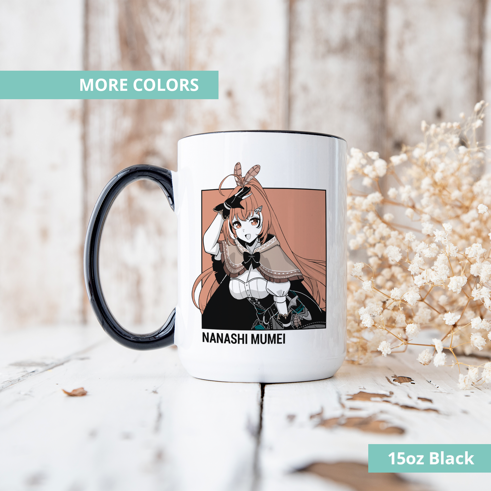 Nanashi Mumei Mug, Vtuber Mug, Nanashi Mumei Coffee Cup, Nanashi Mumei Merch, Customized Coffee Mug, Vtuber Merch, Hololive Fan Merch, Gift For Friend